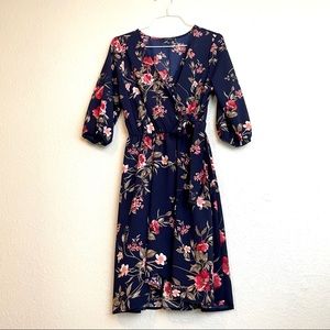 Scope Floral Wrap Dress